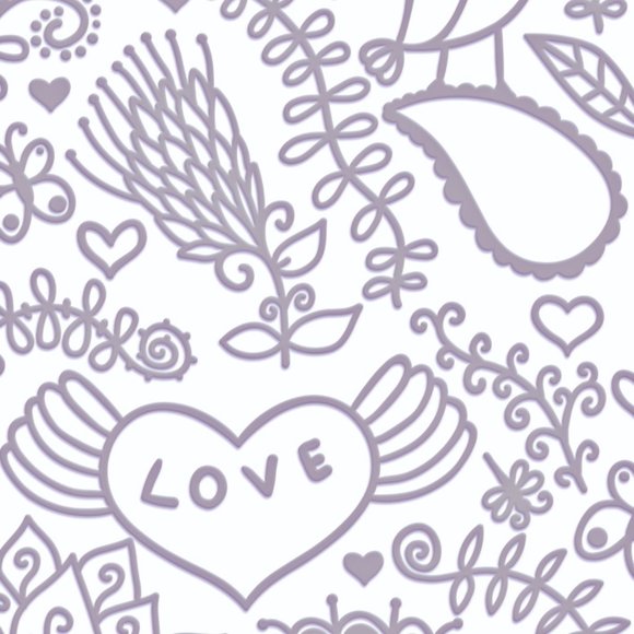 Couture Creations 5x7 SMOOCH Embossing Folder - Picture 3 of 6